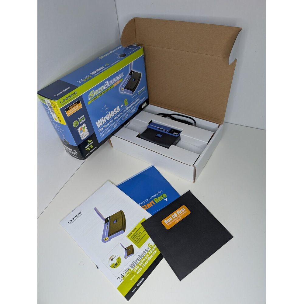 Linksys WUSB54GS-UK  Wireless-G USB Network Adapter with SpeedBooster‎ Open Box